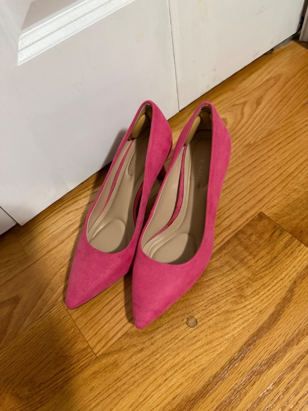 Pink Medium Height Heels - Picture 2 of 3